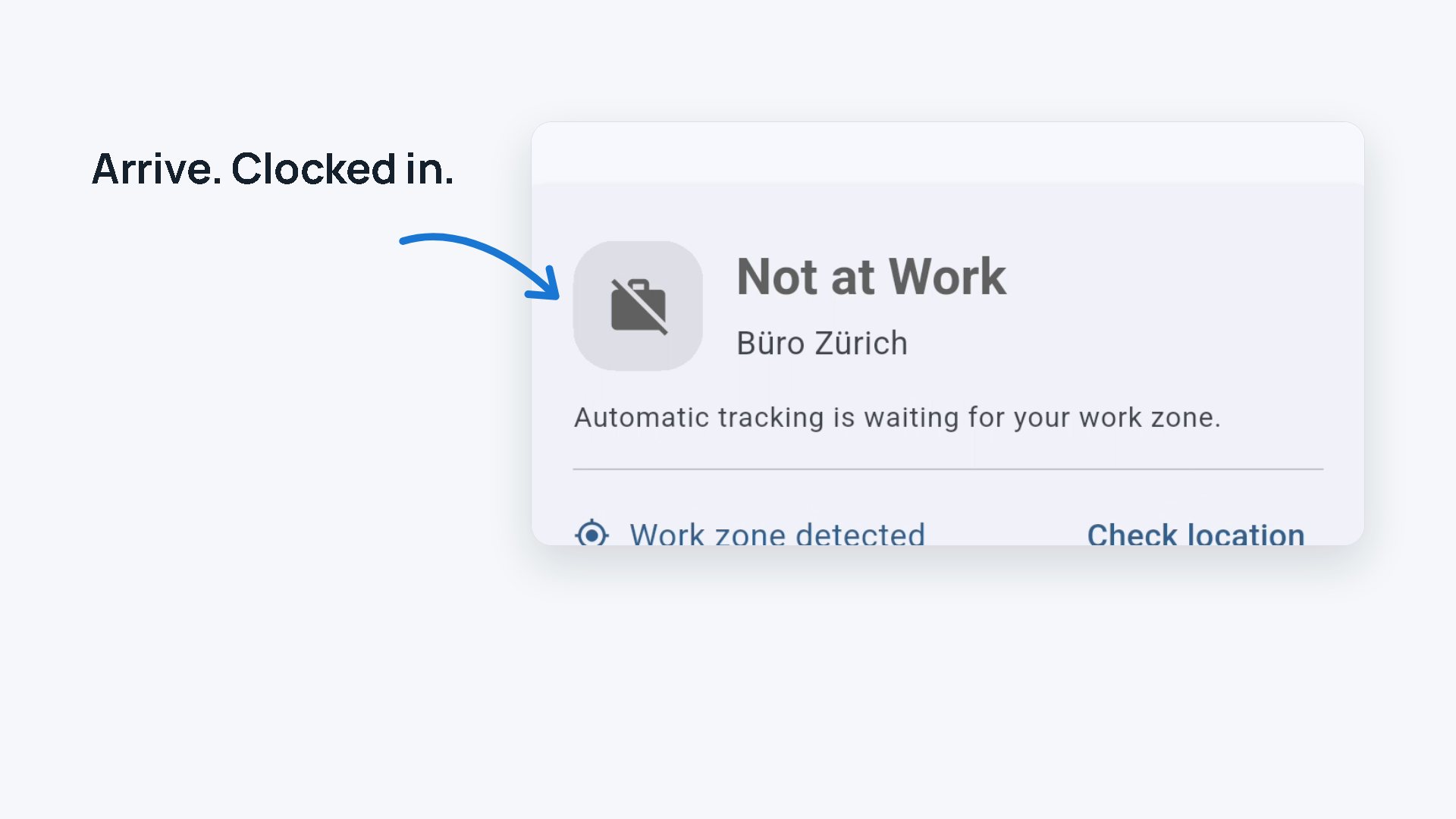 Still of the explainer video: dashboard with the work zone detected
